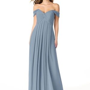 Azazie Kaitlynn Dusty Blue (Hemmed to 5’ 9”)